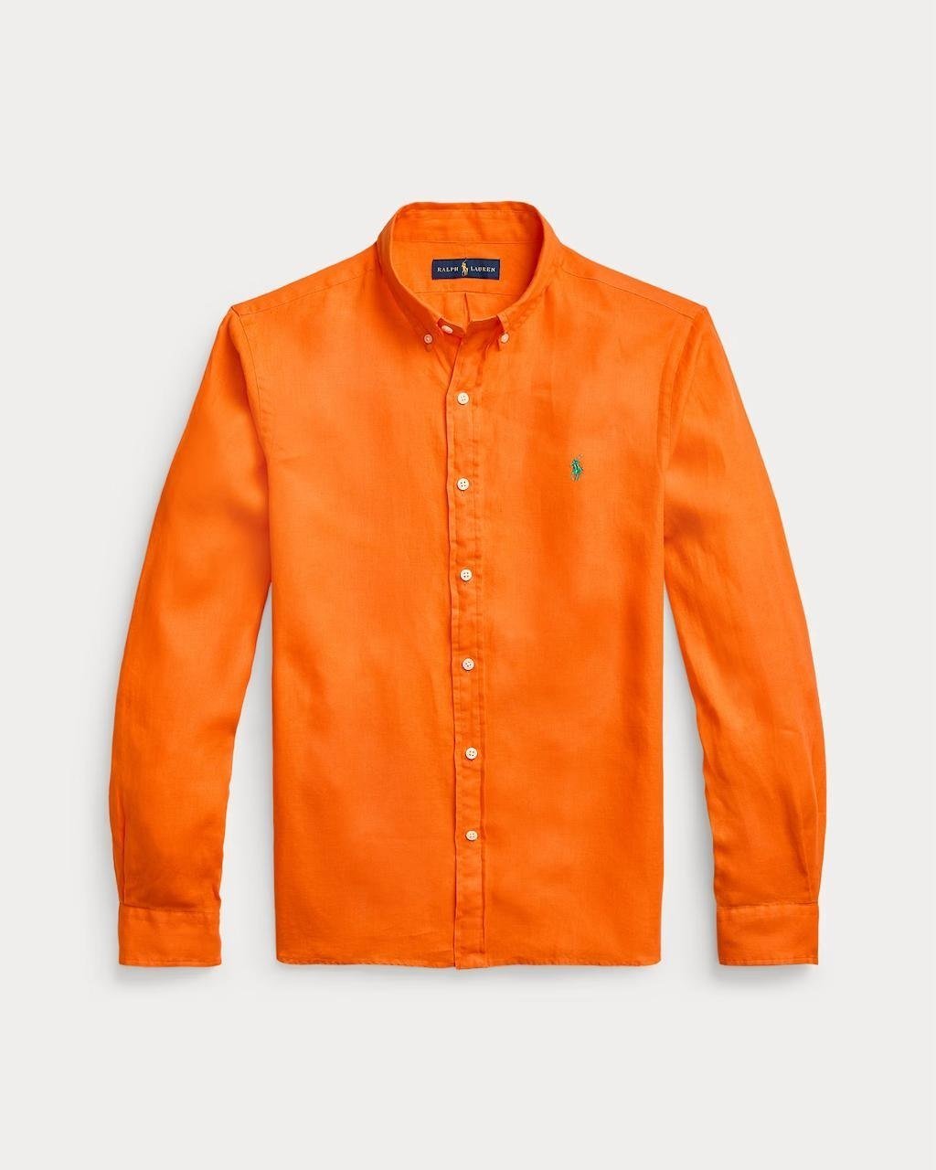Polo Ralph Linen Shirts — Orange